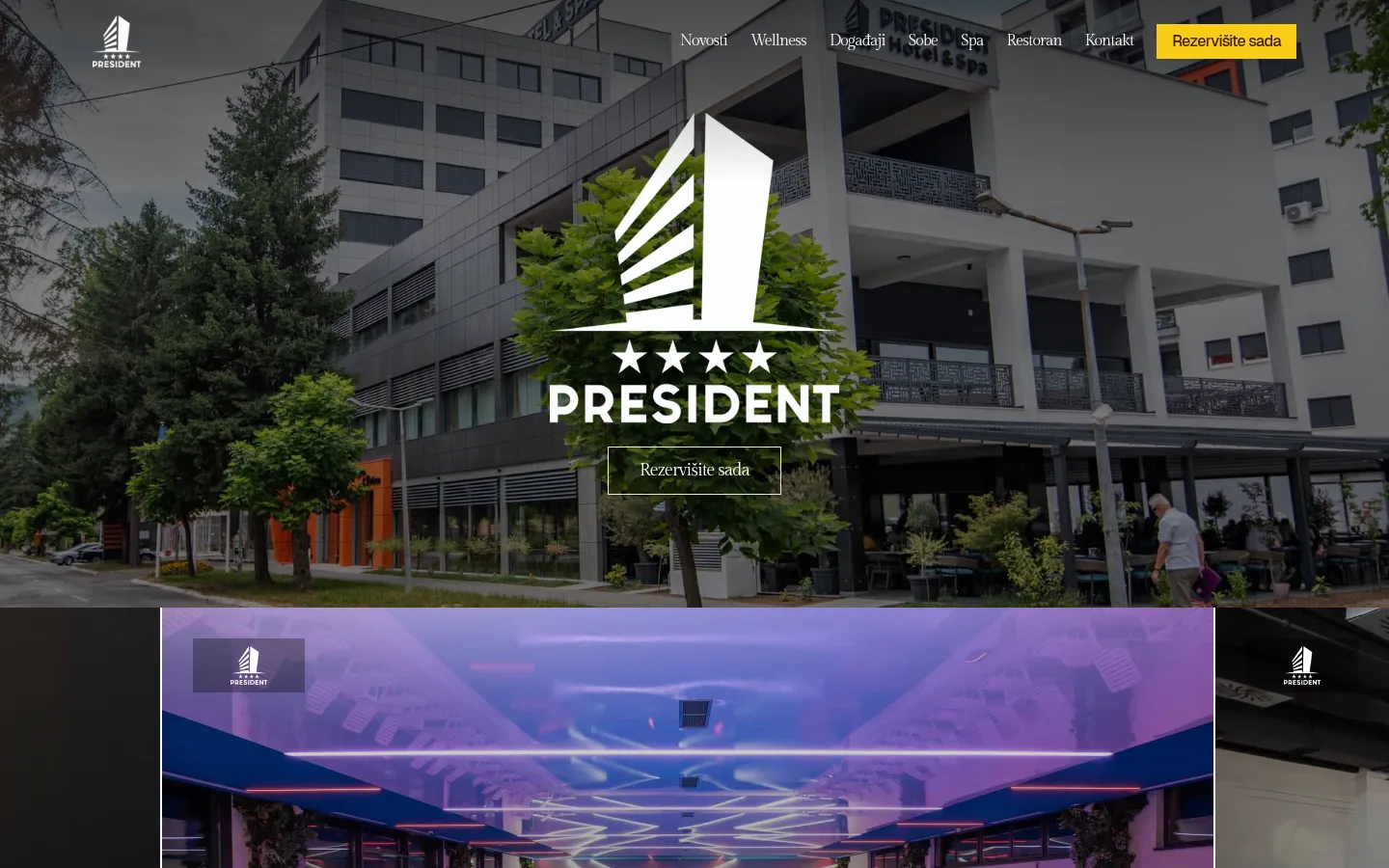 Hotel President & Spa — Connected hotel platform
